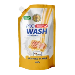 PRO WASH „Milk and Honey” Folyékony Szappan Utántöltő 460 ml