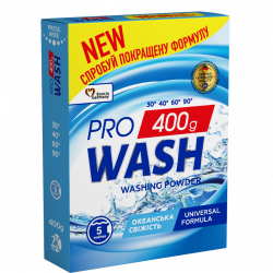 PRO WASH "Ocean Freshness" Univerzális Mosópor 400 g 5 mosás