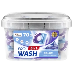 PRO WASH 3 in 1 „Mountain Freshness” Mosókapszula – BOX, 70 db / 70 mosás