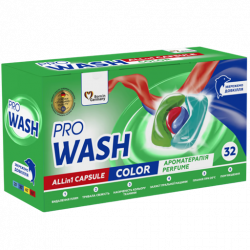 PRO WASH Color Mosókapszula 4 in 1 – DOYPACK, 32 db / 32 mosás