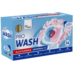 PRO WASH Mosókapszula „Spring Freshness” 4 in 1 – DOYPACK, 32 db / 32 mosás