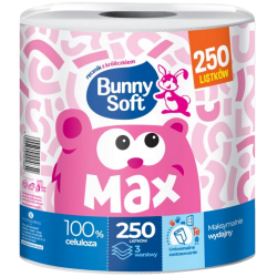 Bunny Soft univerzális törlő papír MAX 250 lap (3 rétegű)