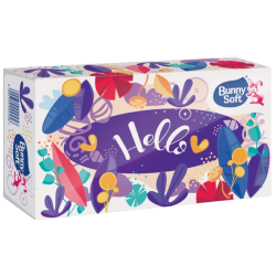 Bunny Soft papírzsebkendő dobozos 100 db (2 rétegű)
