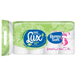 Bunny Soft toalettpapír Lux 8 tekercs (2 rétegű) ECO 100% újrahasznosított