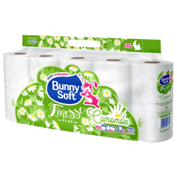 Bunny Soft toalettpapír FINESSE PLUS kamilla 10 tekercs (3 rétegű)