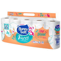 Bunny Soft toalettpapír FINESSE PLUS Amber Bergamott 10 tekercs (3 rétegű)