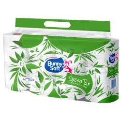 Bunny Soft toalettpapír zöld tea 8 tekercs (3 rétegű)