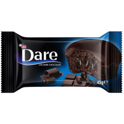 DARE étcsokoládés sütemény kakaókrémes töltelékkel 45g