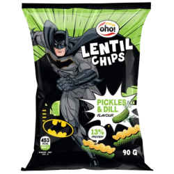 OHO "Batman" lencse snack savanyú uborkás-kapros 90g