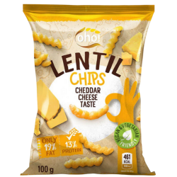 OHO lencse snack Cheddar 100g