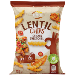 OHO lencse snack csirkés chilis 120g