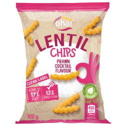 OHO lencse snack garnélás 100g