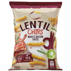 OHO lencse snack juharszirup-bacon 100g