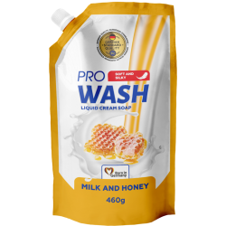 PRO WASH „Milk and Honey” Folyékony Szappan Utántöltő 460 ml