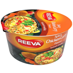 REEVA instant tésztaleves csirkés-currys íz 75g