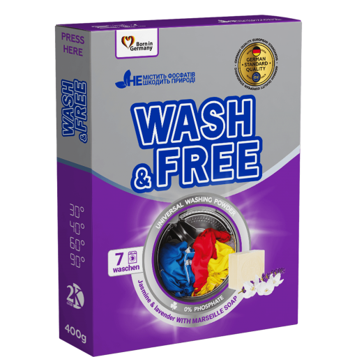 Wash & Free Mosópor Levendula 400g