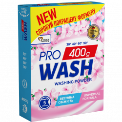 Pro Wash "Spring Freshness" Univerzális mosópor 400 g 5 mosás