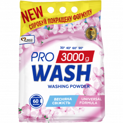 Pro Wash "Spring Freshness" Univerzális mosópor 3 kg 60 mosás