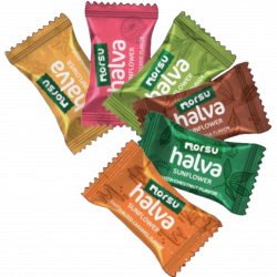 Sunflower halva mini bar glazed MIX 20x15g, 0.3Kg