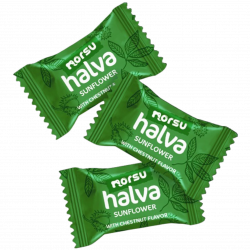 Sunflower halva chestnut mini bar 15g show-box