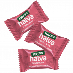 Sunflower halva raspberry mini bar 15g show-box