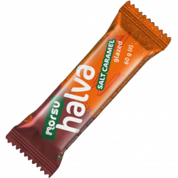 Sunflower halva salted caramel glazed 60g show-box