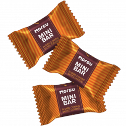 Sunflower halva salted caramel mini bar glazed 1.3Kg (13g/db)