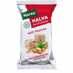 Sunflower halva with peanuts 210g